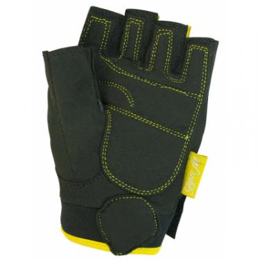 Перчатки для фитнеса PowerPlay 1728D XS Black/Yellow Фото 2