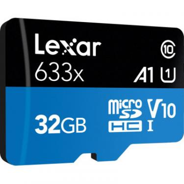 Карта памяти Lexar 32GB microSDHC class 10 UHS-I 633x Фото 1