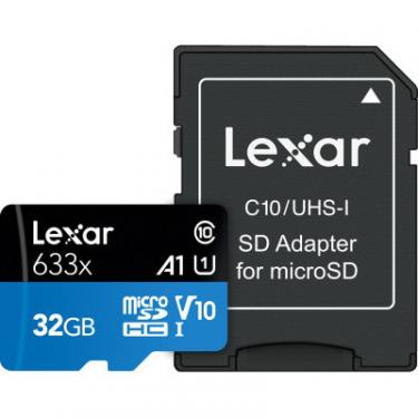 Карта памяти Lexar 32GB microSDHC class 10 UHS-I 633x Фото 2