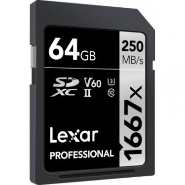 Карта памяти Lexar 64GB SDHC class 10 UHS-II 1667x Фото 1