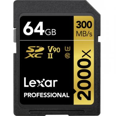 Карта памяти Lexar 64GB SDXC class 10 UHS-II 2000x Professional Фото