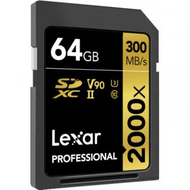 Карта памяти Lexar 64GB SDXC class 10 UHS-II 2000x Professional Фото 1