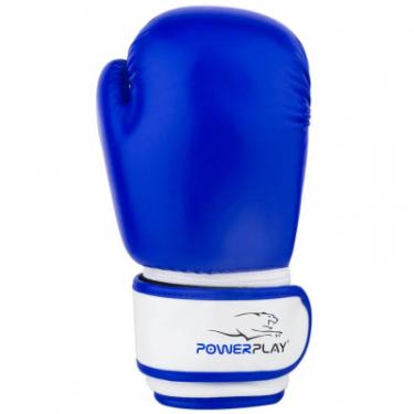 Боксерские перчатки PowerPlay 3004 JR 6oz Blue/White Фото 2