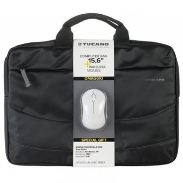 Сумка для ноутбука Tucano 15.6" SLIM BAG IDEALE + Wireless mouse, Black Фото