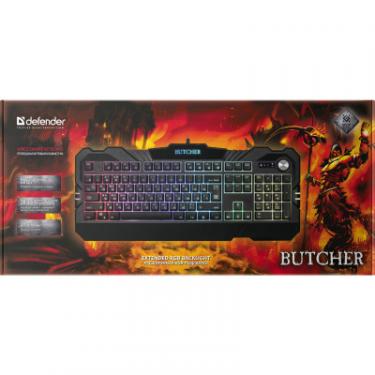 Клавиатура Defender Butcher GK-193DL RGB USB RU Black Фото 7