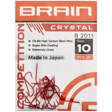 Крючок Brain fishing Crystal B2011 14 (20 шт/уп) Red Фото 1