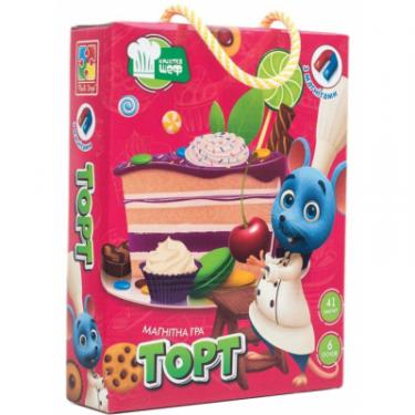 Развивающая игрушка Vladi Toys Магнитная кулинарная игра Торт, укр. Фото