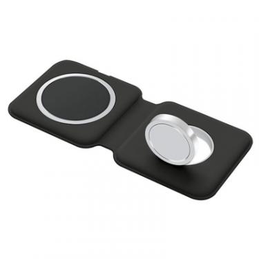 Зарядное устройство ColorWay MagSafe Duo Charger 15W for iPhone (Black) Фото 1