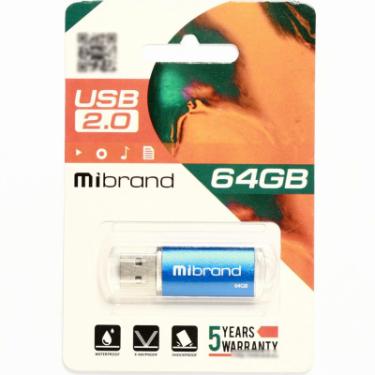 USB флеш накопитель Mibrand 64GB Cougar Blue USB 2.0 Фото 1