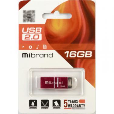 USB флеш накопитель Mibrand 16GB Сhameleon Pink USB 2.0 Фото 1