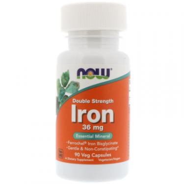 Минералы Now Foods Железо, Iron, 36 мг, 90 капсул Фото
