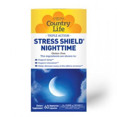 Витаминно-минеральный комплекс Country Life Комплекс для Здорового Сна, Stress Shield, 60 вег Фото