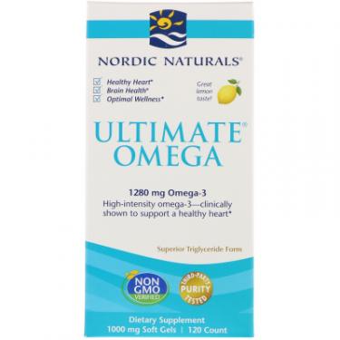 Жирные кислоты Nordic Naturals Рыбий Жир, Вкус Лимона, Ultimate Omega, Lemon, 1, Фото