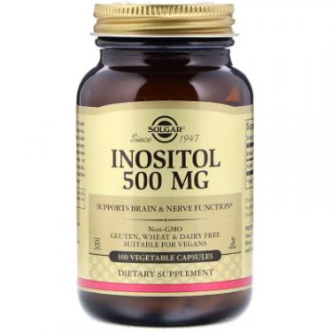 Витамин Solgar Інозітол (В8), Inositol, 500 мг, 100 вегетаріансь Фото