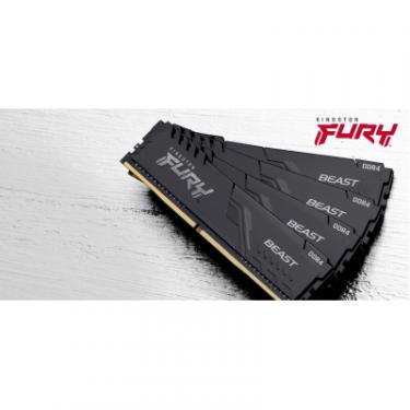 Модуль памяти для компьютера Kingston Fury (ex.HyperX) DDR4 16GB (2x8GB) 3200 MHz Fury Beast Black Фото 6