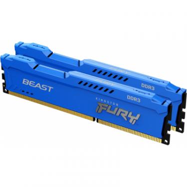 Модуль памяти для компьютера Kingston Fury (ex.HyperX) DDR3 8GB (2x4GB) 1866 MHz Fury Beast Blue Фото 2