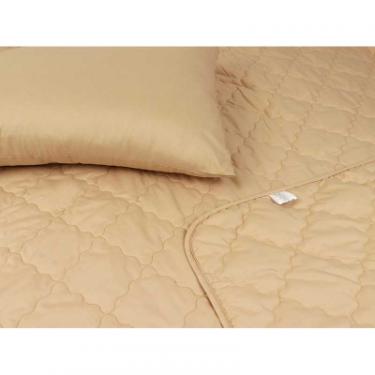 Одеяло Руно Шерстяное бежевое облегченное 155х210 см Фото 3
