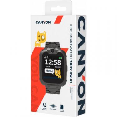 Смарт-часы Canyon CNE-KW31BB Kids smartwatch Tony, Black Фото 5