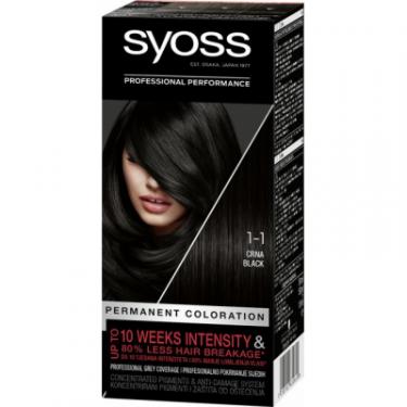 Краска для волос Syoss 1-1 Черный 115 мл Фото