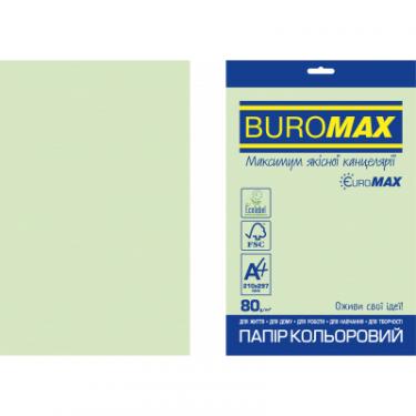 Бумага Buromax А4, 80g, PASTEL green, 20sh, EUROMAX Фото