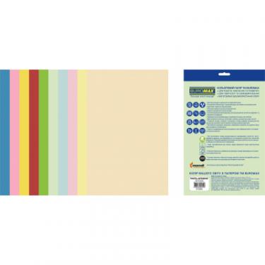 Бумага Buromax А4, 80g, PASTEL+INTENSIVE, 10colors, 20sh, EUROMAX Фото 1