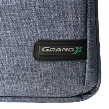 Сумка для ноутбука Grand-X 14-15'' SB-149 soft pocket Grey-Blue Фото 6