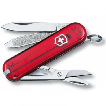 Нож Victorinox Classic SD Transparent Red Фото
