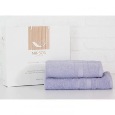 Полотенце MirSon набір банних 5077 Elite SoftNess Lavender 50х90, 7 Фото