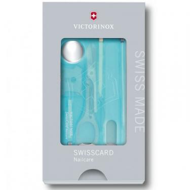 Нож Victorinox SwissCard NailCare Transparent Blue Фото 4