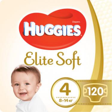 Подгузники Huggies Elite Soft L розмір 4 (8-14 кг) Box 120 Фото