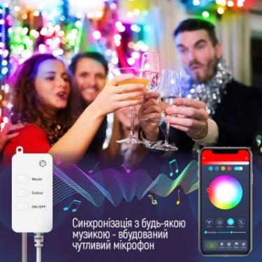Гирлянда ColorWay Smart LED RGB WiFi+Bluetooth 10M 60LED IP65 Фото 9