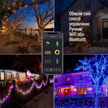 Гирлянда ColorWay Smart LED RGB WiFi+Bluetooth 10M 60LED IP65 Фото 11