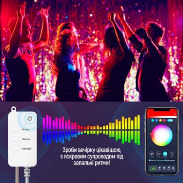 Гирлянда ColorWay Smart LED RGB WiFi+Bluetooth 10M 60LED IP65 Фото 7