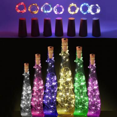 Гирлянда ColorWay пробка для пляшки на батарейках LED 20/2М (5шт/уп) Фото 5