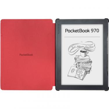 Чехол для электронной книги Pocketbook Basic Origami 970 Shell series, red Фото 1