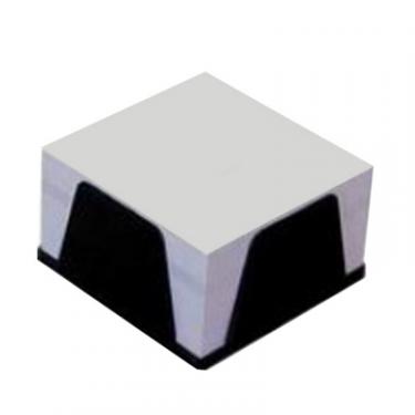 Подставка-куб для писем и бумаг КіП з білим папером 90х90х45 мм 500 арк чорний Фото
