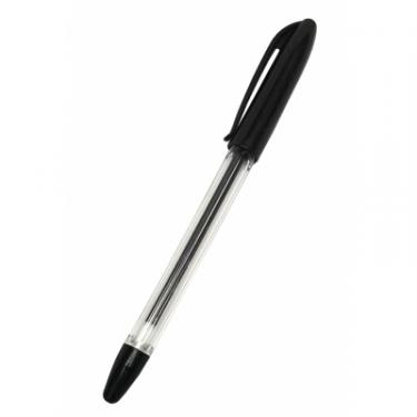 Ручка шариковая H-Tone 0,7 мм, з грипом, чорна, уп. 50 шт Фото