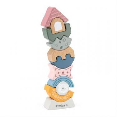 Развивающая игрушка Viga Toys пірамідка-балансир PolarB Башточка Фото 1