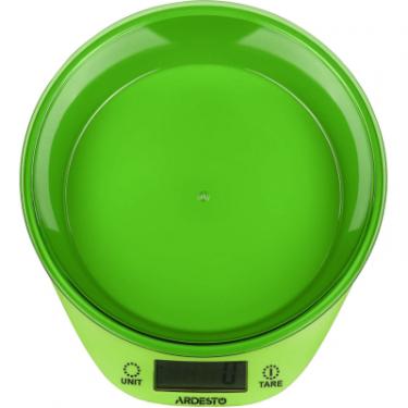 Весы кухонные Ardesto SCK-900BGR макс. вага 5 кг/білий+зелений Фото 3