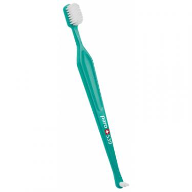 Зубная щетка Paro Swiss S39 в поліетиленовій уп. м'яка Зелена Фото