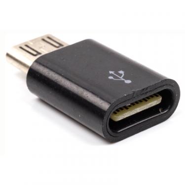 Переходник PowerPlant USB Type-C (F) to microUSB (M) Фото