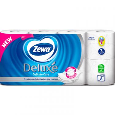Туалетная бумага Zewa Deluxe білий 3 шари 8 рулонів Фото 1