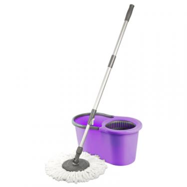 Комплект для уборки Planet Household Spin Mop Midi фіолетовий 16 л Фото