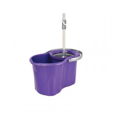 Комплект для уборки Planet Household Spin Mop Midi фіолетовий 16 л Фото 2