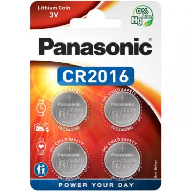 Батарейка Panasonic CR 2016 Lithium * 4 Фото