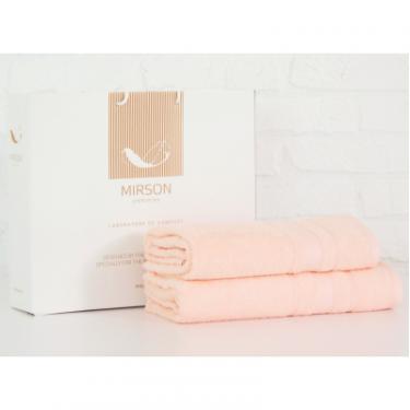 Полотенце MirSon набір банних 5080 Elite SoftNess Peach 50х90, 70х1 Фото
