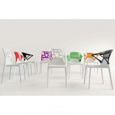 Кухонный стул PAPATYA ego-rock, сидіння біле, верх прозоро-чистий Фото 2