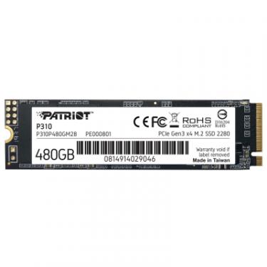Накопитель SSD Patriot M.2 2280 480GB Фото