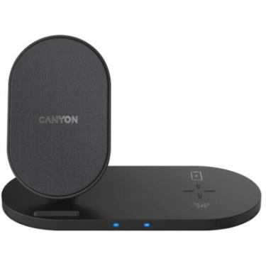Зарядное устройство Canyon 2in1 Wireless 10W/7.5W/5W Type-C 1.2 m Фото