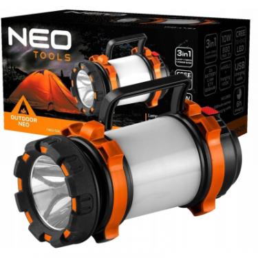Фонарь Neo Tools 800 люмен 3в1, power bank, лампа, 10Вт, 1200 мАг Фото 4